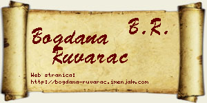 Bogdana Ruvarac vizit kartica
